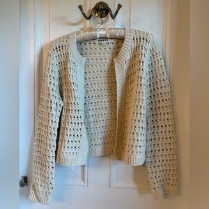 Boden Cream Knit Cardigan